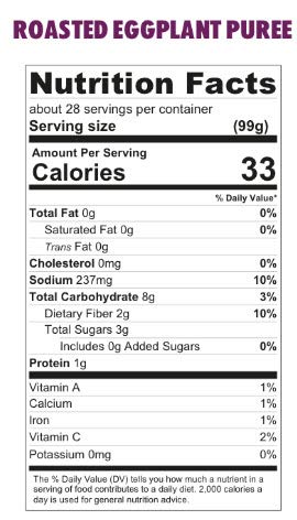 Gurme212 Fire Roasted Eggplant 6.2 lb, No Preservatives, Vegan