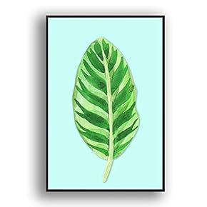 Framed Canvas Wall Art for Living Room, Bedroom Leaves Canvas Prints for Modern Home Decoration Ready to Hang - 16"x24" inches