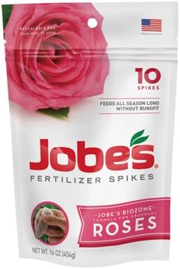 Jobes 4102 Rose Fertilizer Spikes 9-12-9 10 Pack