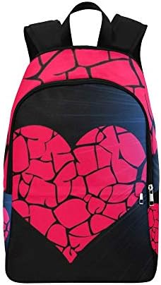 Saint Valentines Day Heart St Valentin in Love Casual Daypack Travel Bag College School Backpack for Mens and Women