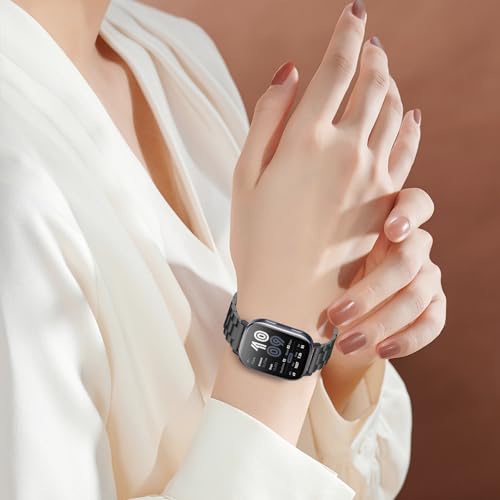 CreoArte Metal Strap Compatible with Amazfit Bip 6/Bip 5/Amazfit Balance/Balance 2, Stainless Steel Replacement Wristbands for Amazfit Cheetah/Amazfit Cheetah Pro