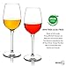 MICHLEY Floating Wine Glasses for Pool Unbreakable Tritan Plastic Red Wine Glasses with Stem Poolside Floating Cups 12.5 OZ, Dishwasher Safe, Set of 2