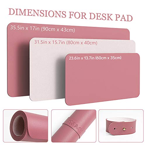 Non-Slip Desk Pad,Mouse Pad,Waterproof PVC Leather Desk Table Protector,Ultra Thin Large Desk Blotter, Easy Clean Laptop… - Image 2