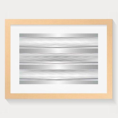 HUANGLING Trippy Stripes With Wooden Zig Zag Effects Party Decoration Featured Image Framed Wall Art Prints For Home Decoration Wood