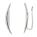 Moon Crawler Cuff Earrings - 925 Sterling Silver