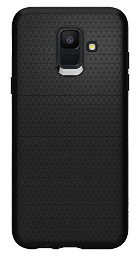Spigen [Liquid Air Funda Galaxy A6 (2018) con Durable Flex y Easy Grip Design - Negro. - Imagen 4