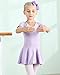 Dance Leotards with Skirts Ballet Clothes Gymnastics Apparel 6T 7T Leotard Childrens Costumes Dresses Toddler Kids Dancing Dress US-XL (Purple,140)