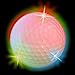 DISCO FLASHING LED Electronic Golf Balls 2-pack ~ Lights up red green blue purple