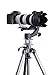 Sevenak SK-GH01 Heavy-Duty Panoramic Time Lapse Tripod Gimbal Head Arca-Swiss Quick-Release Plate Telelens Canon Nikon Olympus Sony DSLR Cameras Camcorders Bird Wildlife Photography
