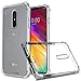 [Zeking] Compatible for Crystal Clear Flexible TPU Silicone with Four Corner Bumper Protective Case LG G7 Fit, if Applicable.