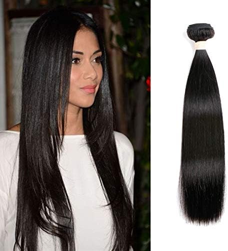 Beauhair 1 Bundle 24 Inch Brazilian Straight Human Hair Bundles Unprocessed Virgin Bundles 8A Grade Human Hair Extensions Natural Color