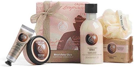 The Body Shop Nourishing Shea Pampering Essentials Body Butter Soap hand cream shower gel Gift SET