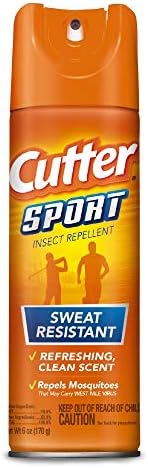 Cutter Sport Insect Repellent 6 Ounces, Aerosol, With 15 Percent DEET, 12 Pack