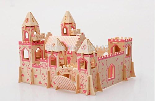 HOTLOVE Drop Shipping 3D Puzzle Great Educational Toys For Children Wooden The Princess Castle Model