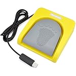 iKKEGOL USB Single Foot Switch Control One Key Customized Computer Keyboard Action Pedal HID Yellow