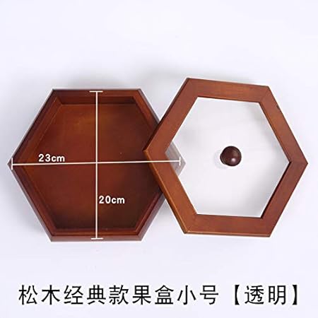 Frutas secas multigrano Chino Caja de nueces meriendas Creativas para el hogar Plato de merienda Madera Maciza Caja de Madera de Almacenamiento Retro Pino Una Caja de Fruta Trompeta [Transparente]: Amazon.es: Hogar