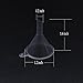 WARMBUY Mini Clear Plastic Funnels, 30 Pack