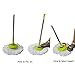 JOYCLEAN Spin Magic 360 Easy mop Handle and easywring mop Head Replacement for Both Hand Press and Pedal mop Buckets (Green Set with 1 Max. 4.7ft Pole, 2 Microfiber mop Head,)