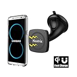Magnetic Fast Wireless Car Charger Mount, Neotrix Mobile Cell Phone Air Vent / Dash / Windshield Quick Charging Car Holder Dock for Samsung Galaxy S8 Plus S7 S6 Edge and Other QI Phone