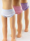 American Fashion World Assorted Panties Set- 3 Pack| Fits 14
