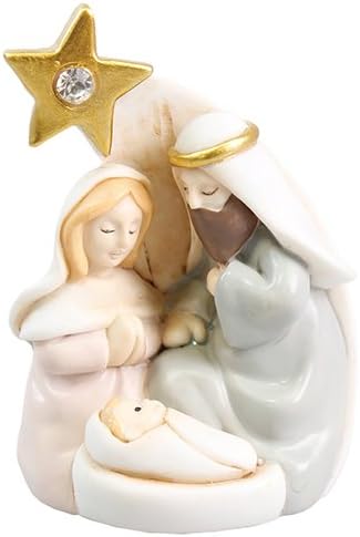 Stella Di Natale Resina.Presepe Di Natale Set 3 Personaggi Presepe 7 6 Cm Resina Regalo Di Natale Con Stella 9 Cm Amazon It Casa E Cucina