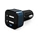 iXCC 24W 4.8A Dual-Port USB Car Charger High Speed Charging Adapter for Galaxy S8 S8+, iPhone 7 6s Plus, iPad Pro Air mini, Galaxy S7 S6 Edge, Note 5, LG, Nexus and More - Navy Blue