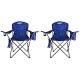 2-Pack Coleman Camping - Lawn Chairs With Built-In Cooler, Blue | 2 x 2000020266