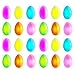 PartySticks Glow Easter Eggs 24pk Bulk Party Favors - Glow in The Dark Egg Party Supplies w/ 72 Mini Glow Sticks primary