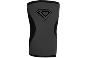 KO Sports Gear Black and Grey Neoprene Knee Pad - Wrestling BJJ Grappling and MMA Workouts Training - Shooting Sleeve
