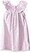 Mud Pie Baby Girls' Sleeveless Smocked Neckline Sun Dress, Pink Stripes/Bunny, 9-12 Months