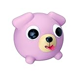 Japan Oshaberi Doubutsu Talking Animal Jabber Ball by Sankyo Toys - Borukuma Stress Relievers Squishy Ball - Purple Dog