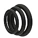 LYNK Pleasure Products Loop Cock Rings - Medical Grade Silicone Penis Enhancer Set for Men - Last Longer & Get Harder Erections - Supports ED - Set of 3 Small Medium Large - Black