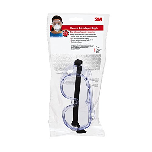 3M 91252-80024  Chemical Splash/Impact Goggle, 1 -Pack