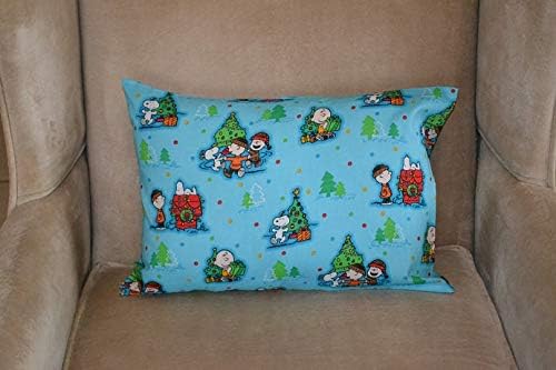 Miiyu6Bird Travel Pillow Case Child Pillow Case Christmas CHARLIE BROWN Lucy Linus Sally Peanuts