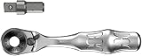 Wera 8001 A Zyklop Mini Ratchet 1/4 in with 1/4 in Socket Adaptor view 1