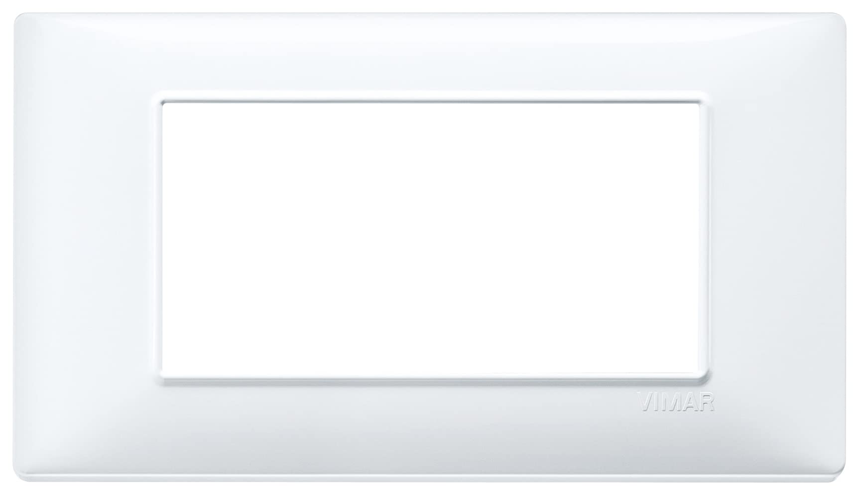 Vimar Plana 14654.01 Cover Frame 4 Modules Technopolymer White