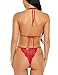 Avidlove Teddy Lingerie for Women One Piece Babydoll Lace Bodysuit Romper Dark Red S
