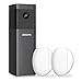 BOSMA X1 Indoor Home Security Camera System, 2.4 GHz WiFi, 360° Rotation, Super Wide Angle, 1080P HDR, Color Night Vision, 2-Way Audio, PIR Motion Detection, Plug-in Cam with 2 Window/Door Sensors