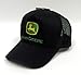 Original John Deere Logo Adjustable Black Mesh Hat