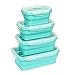 Collapsible Food Storage Containers with Lids (4 Pieces)