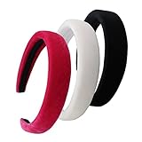QtGirl 3 Pcs Womens Padded Headbands 1