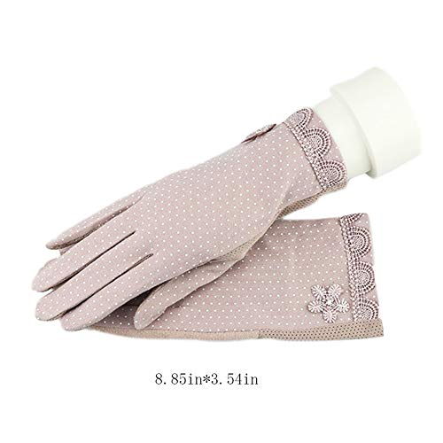 Weiking 3 Pairs Women Sun Protective Gloves UV Protection Sunblock Gloves Touchscreen Gloves for Summer Driving Riding - Thumbnail 3