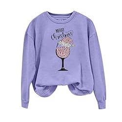 SMIDOW Plus Size Funny Christmas Shirts For Women