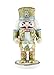 Clever Creations Gold Drummer 6 Inch Traditional Wooden Nutcracker, Festive Christmas Décor for Shelves and Tables
