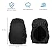 KIKAL Waterproof Backpack Rain Cover(2-Pack), 30-40L Lightweight Durable Elastic Adjustable Rucksack Water Resist Cover for Camping,Hiking,Climbing,Cycling and Other Outdoor Activities, Black+Orange