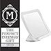 3X Magnifying Shower Mirror for Fogless Shaving with Suction Cup, Shatterproof Surface and 360° Swivel, 6.3