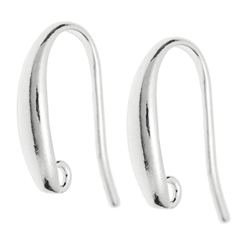 Dreambell 2 pcs 925 Sterling Silver Hook With Ring Dangle Charm Earwire Earring Connector