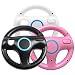 Jadebones 3 x pcs Black White Pink Steering Mario Kart Racing Wheel for Nintendo Wii Remote
