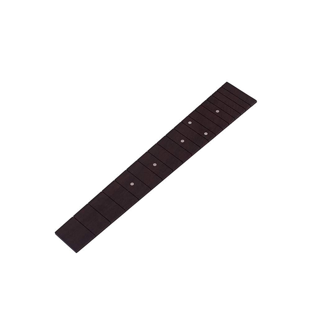 Alnicov Ebony 18 Frets Ukulele Fretboard for Tenor Ukulele Luthier Tool Replacement Parts