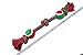 Christmas Dog Rope Toy Puppy Teething Toys for Medium Dogs Tug of War by BINGPET